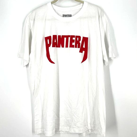 Pantera Tops - Pantera White Band Tee 100% Cotton T-Shirt Size 2XL NWOT